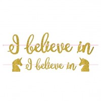 I Believe in Unicorns Girlande 3,65m