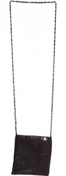 Schwarze Glamour Pailletten Tasche