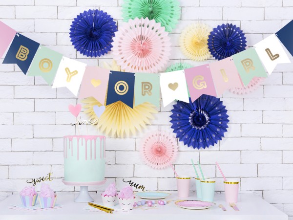 DIY Baby Boy or Girl Girlande 1,75m 2