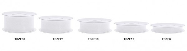 Geschenkband Weiß Chiffon-Optik 25m 2