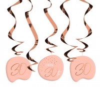 5 Rosy Blush 30th Birthday Spiralhänger