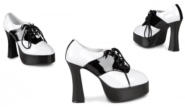 Schwarze Plateauschuhe