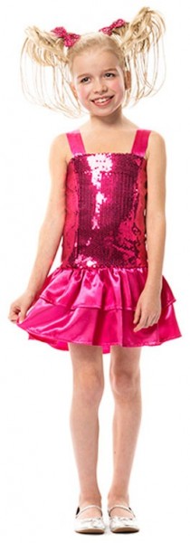 Pinkes Lina Kinder Paillettenkleid 2