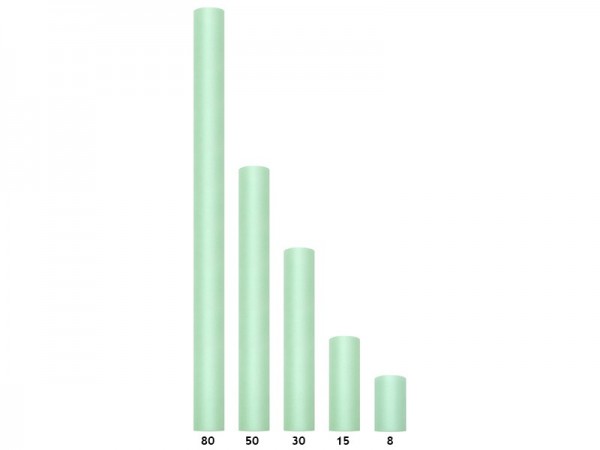 Mintgrüner Tüll Tischläufer 30 x 900cm 3
