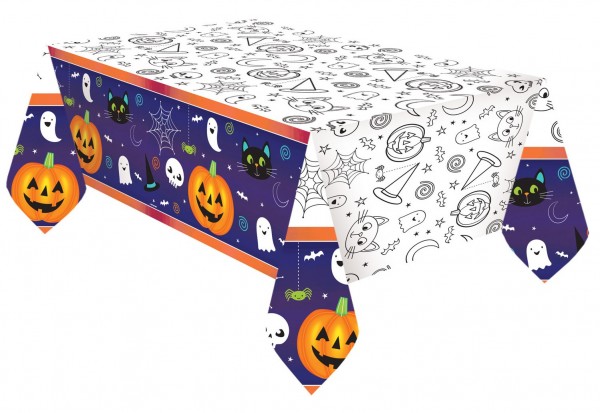 Halloween Freunde Papier Tischdecke 2,6m