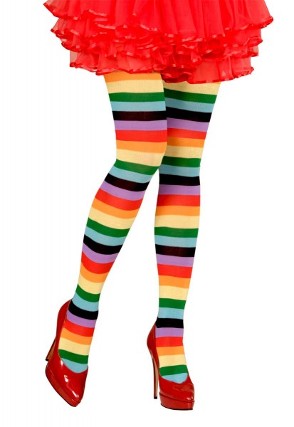 Bunte Ringel Strumpfhose