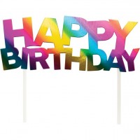 Magical Rainbow Birthday Tortendeko 18cm