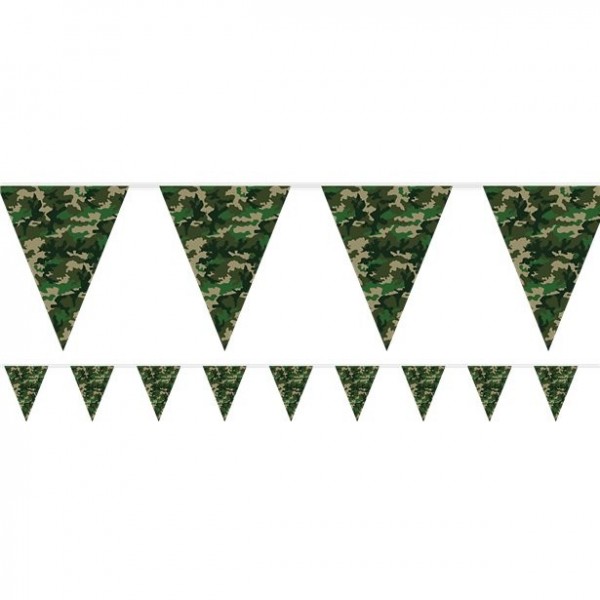 Camouflage Wimpelkette 3,7m