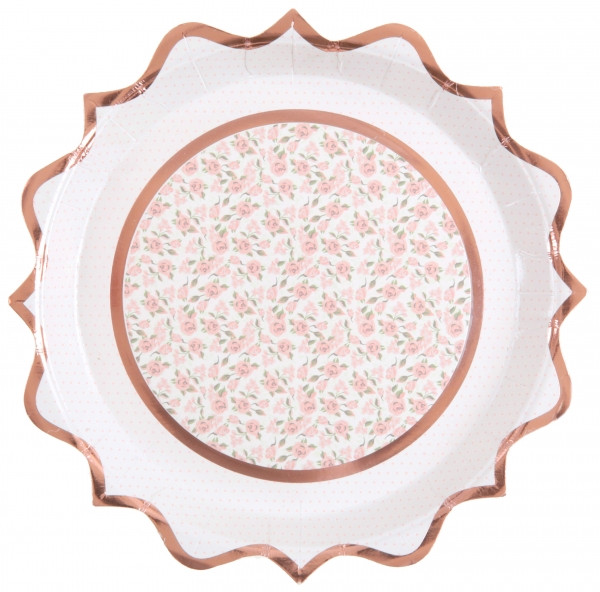 10 Ballerina Pappteller Arabesque 22,5cm