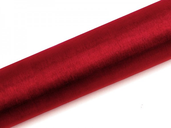 Organza Stoff Julie rot 9m x 16cm