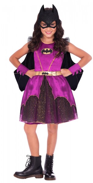 Purple Batgirl Lizenz Kostüm für Mädchen