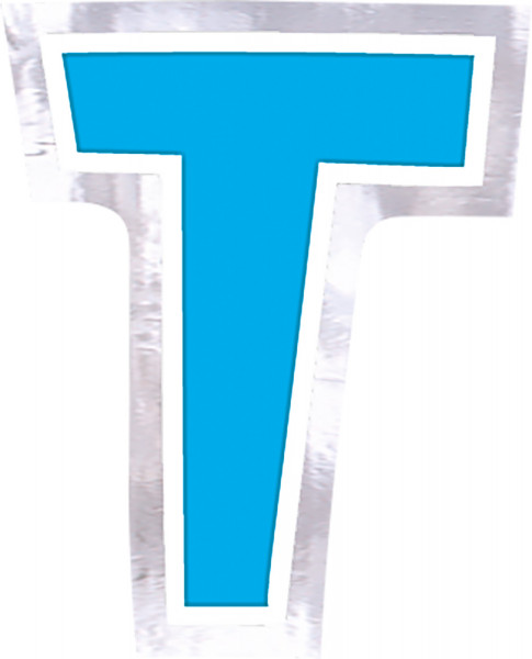 48 Ballonsticker Buchstabe T