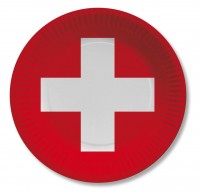 10 Schweiz Pappteller Zürich 23cm