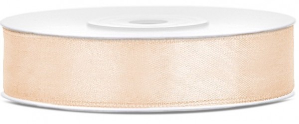 25m Satin Geschenkband creme 12mm breit