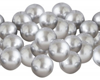 Vorschau: 40 Eco Latexballons Silber
