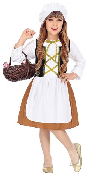 Süßes Magd Kostüm für Mädchen Classic