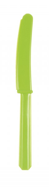 20 Plastikmesser in Kiwigrün