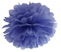 Pompon Romy dunkelblau 25cm