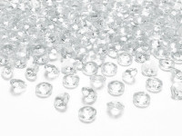100 Streudeko Diamanten transparent 1,2cm