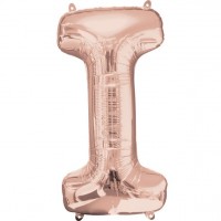 Folienballon Buchstabe I roségold 41cm