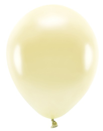 100 Eco metallic Ballons champagner 26cm