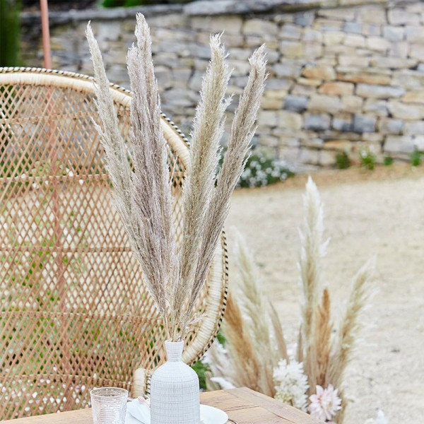 5 Country Wedding Pampasgräser dunkel 90cm