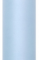 Tüll Stoff Luna pastellblau 9m x 15cm
