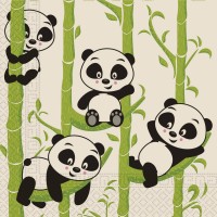 20 Panda Eco Servietten 33cm