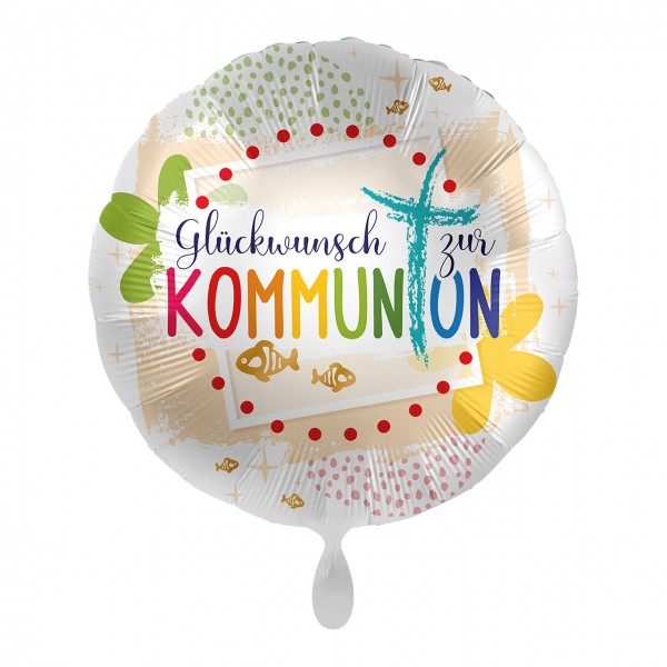 Kommunion Glückwunsch Folienballon 43cm