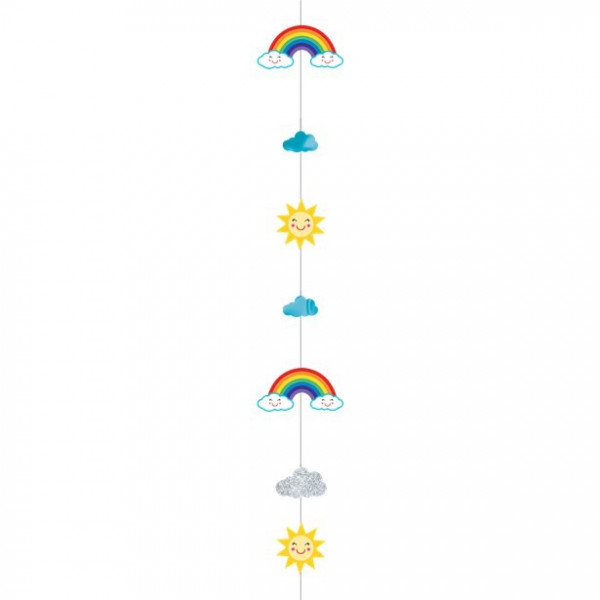 Regenbogen Ballonanhänger 1,8m