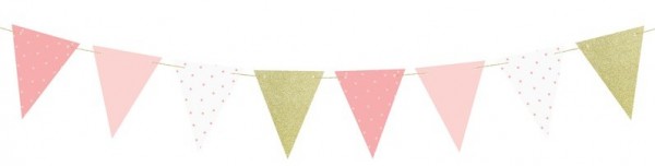 DIY One Star Wimpelkette rosa-gold 1,3m
