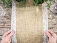 Vorschau: Jute Stoff Picasso 2,75m x 28cm