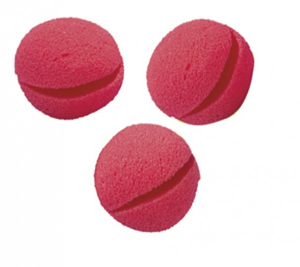 Rote Schaumstoff Clown Nasen 5,5cm 4er Pack