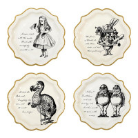 12 Alice Tea Party Pappteller 23cm