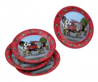 Feuerwehr Alarm Pappteller 23cm 8er Set
