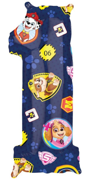 Paw Patrol 1. Geburtstag Folienballon 66cm