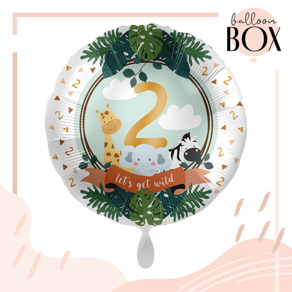 Balloha Geschenkbox DIY Jungle Friends Zwei XL