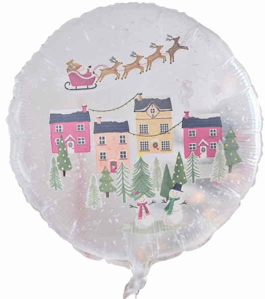 Schneekugel Folienballon 56cm