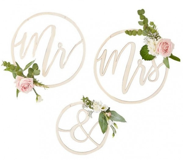 3 Mr & Mrs Holz Dekohänger