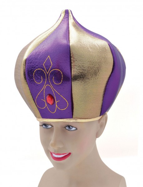 Edler Orientalischer Hut Gold-Violett