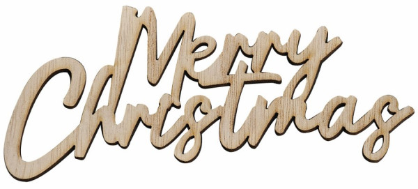 6 Merry Christmas Platzdekorationen