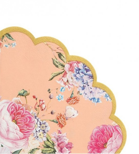 20 Vintage Romantic Flower Servietten 33cm