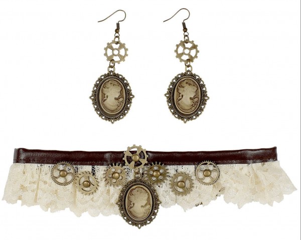 Viktorianisches Steampunk Schmuck Set