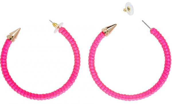Neon Pinke Party Creolen