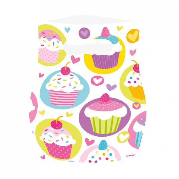 6 Cupcake Party Geschenktüten