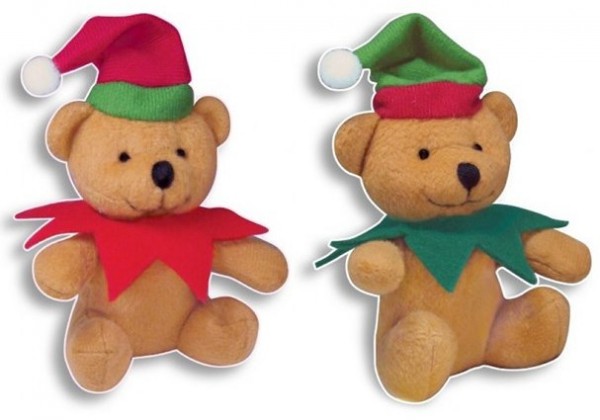 1 Weihnachtsbär Schnuffel 12cm