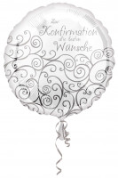 Silver Confirmation Ballonbouquet 5-teilig