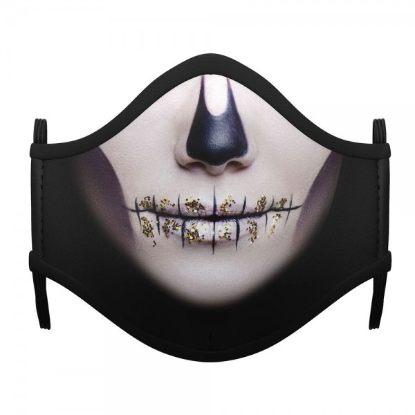 Mund Nasen Maske Skull Girl für Mädchen
