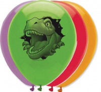 6 Höhlen Dino Luftballons 30cm