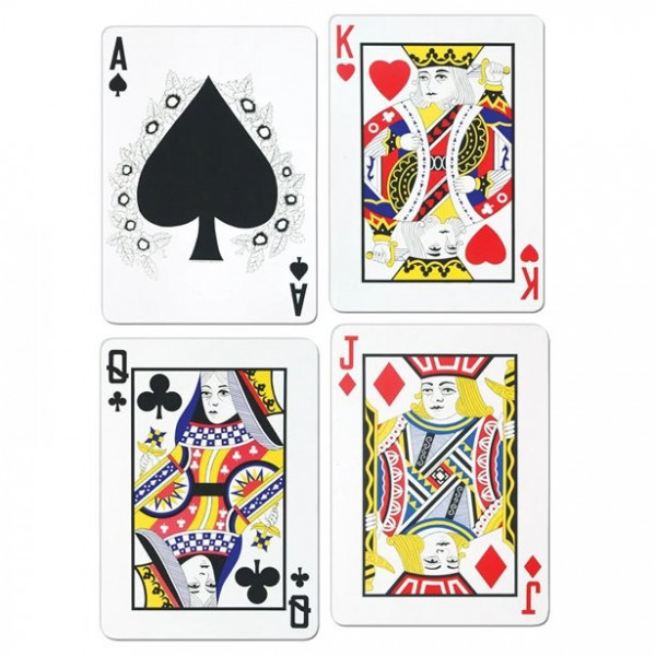XL Spielkarten Pappausschnitte